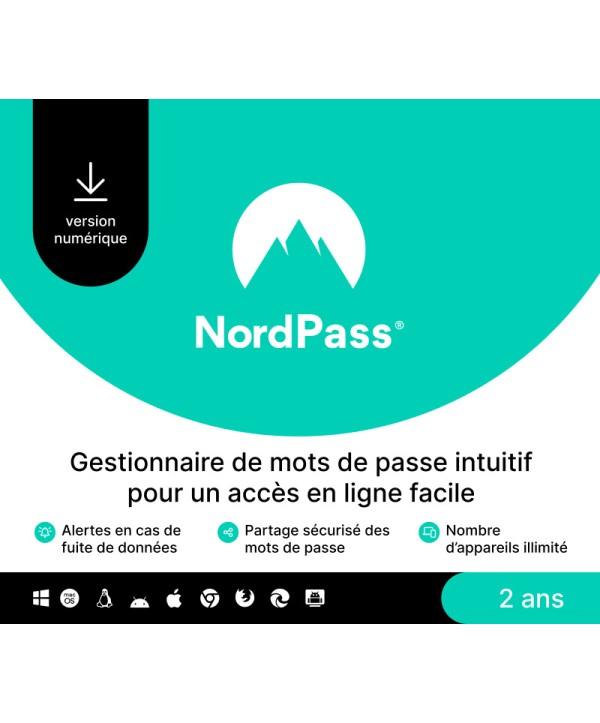 NordPass Premium FR 2 Jahre / Unlimited Devices Key EUROPE